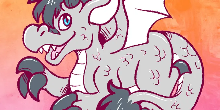 Dragon art made in May 2016.