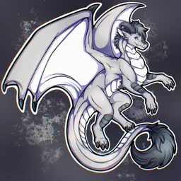 Foxis the Cookie Dragon rearing up the air.